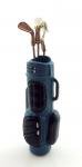 Dollhouse Miniature 1:12 Scale Blue Golf Bag with 3 Clubs #G8032b