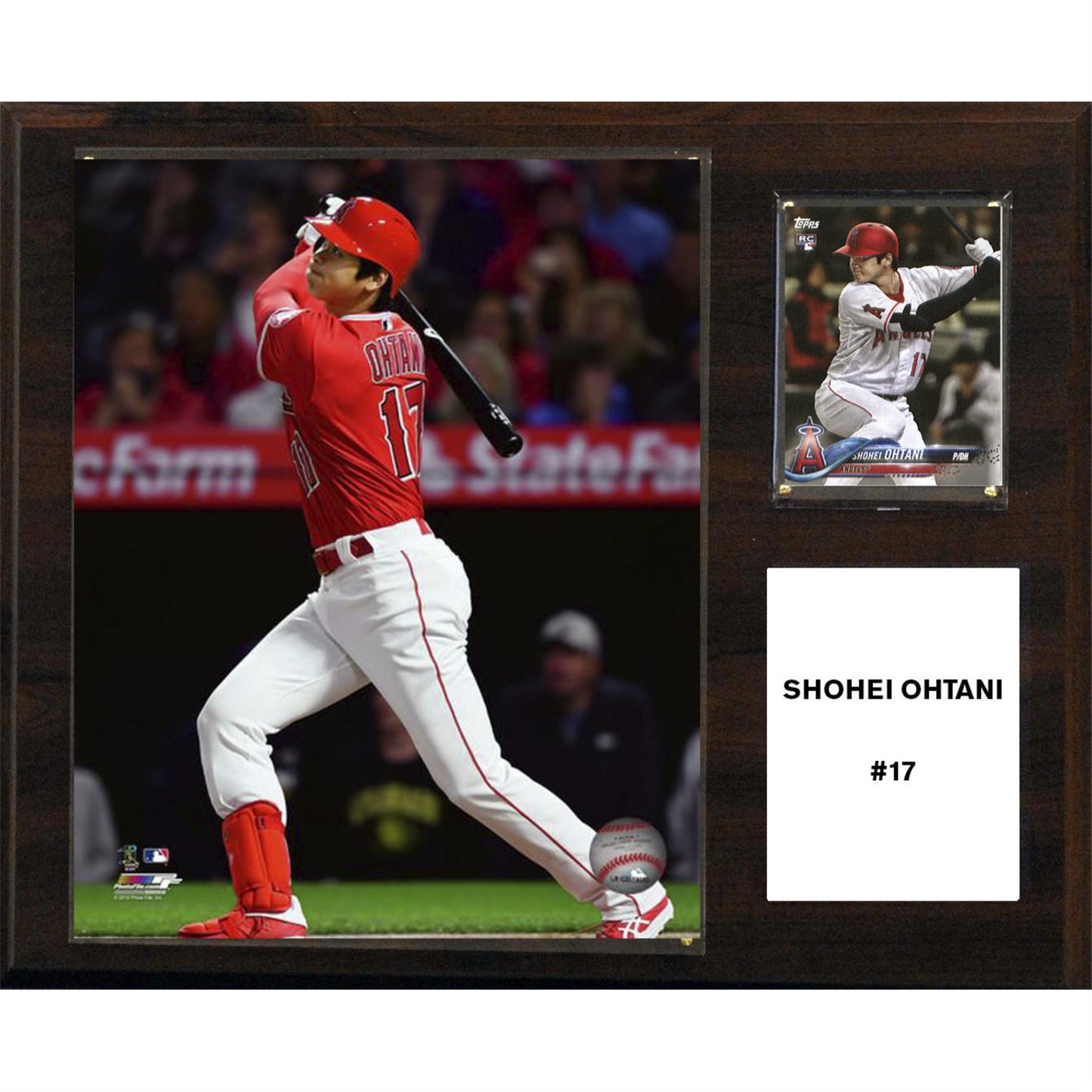 Mlb 12''X15'' Shohei Ohtani Los Angeles Angels Player Plaque
