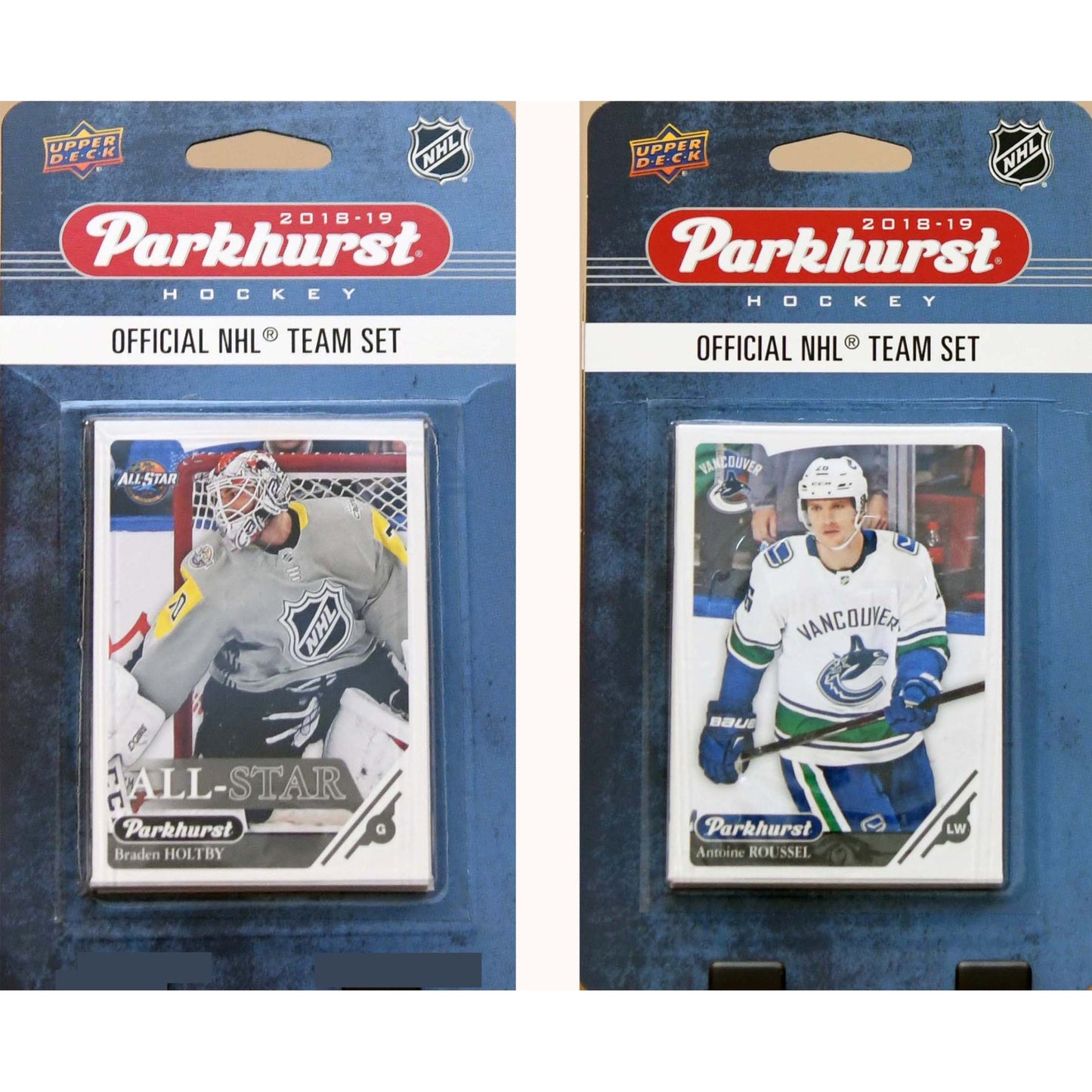 Nhl Vancouver Canucks 2018-19 Parkhurst Team Set And An All-Star Set