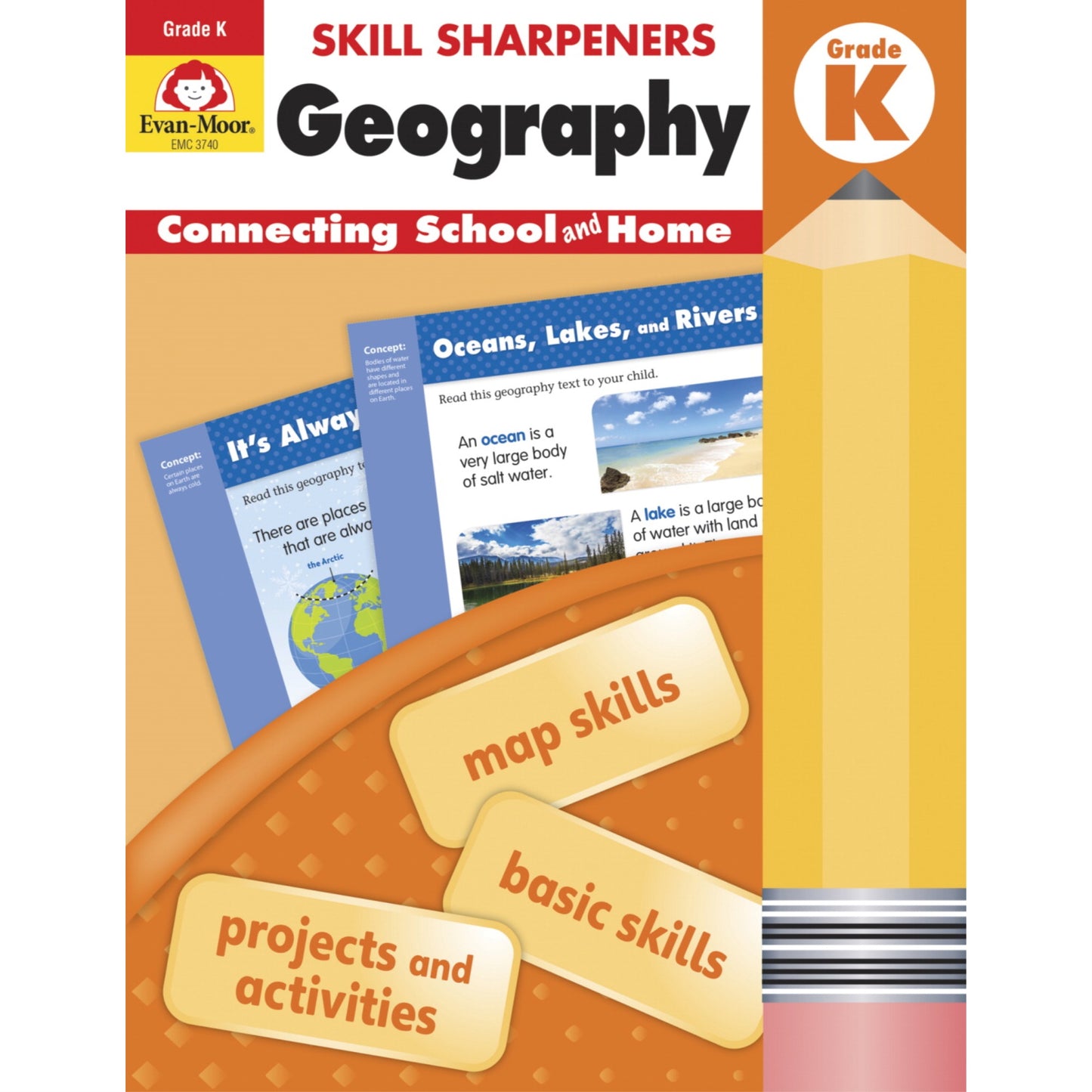 Evan-Moor Skill Sharpeners: Geography, Grade K