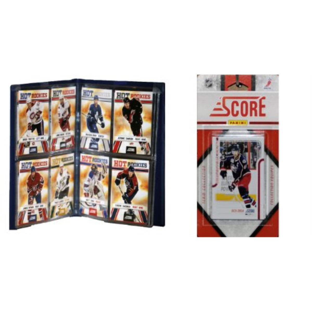NHL Columbus Blue Jackets Licensed 2011 Score Team Set and Storage Album