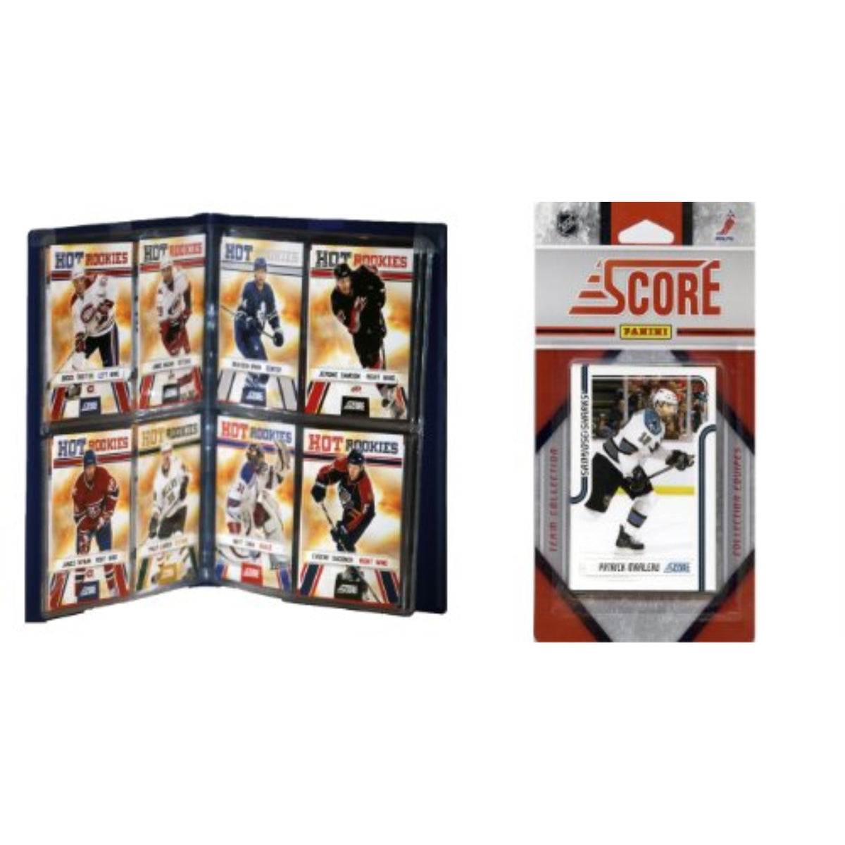 NHL San Jose Sharks Licensed 2011 Score Team Set and Storage Album
