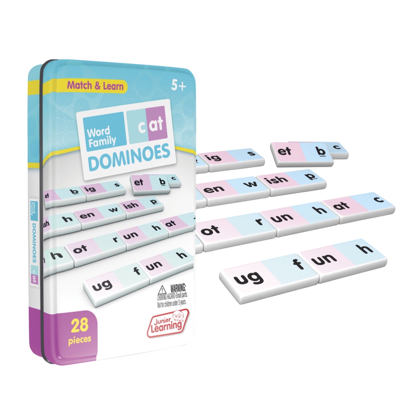 Junior Learning Word Family Dominoes Educational Action Games (Jl480)