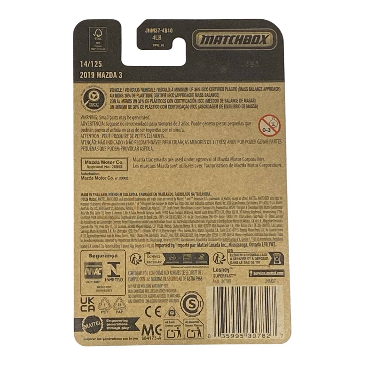 Matchbox 2019 Mazda 3 - 2026 Matchbox Series 14/125