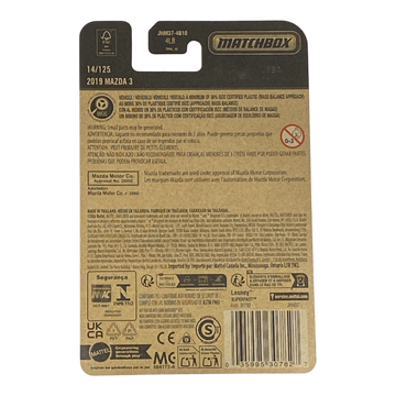Matchbox 2019 Mazda 3 - 2026 Matchbox Series 14/125