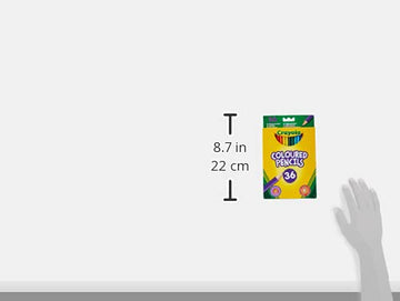 Crayola BIN684036 Long Barrel Colored Woodcase Pencils