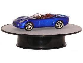 Autoart Rotary Display Turntable Stand Medium 10 Inches With Silver Top For 1/64, 1/43, 1/32, 1/24, 1/18 Scale Models