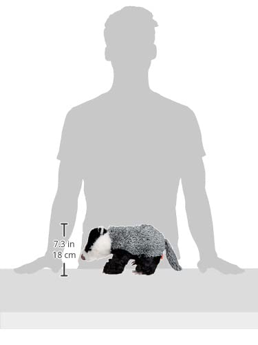 Wild Republic Badger Plush, Stuffed Animal, Plush Toy, Gifts For Kids, Cuddlekins 12 Inches