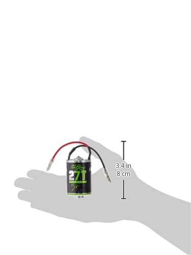 Axial AM27 27T 540 Electric Motor for 1:10 RC Rock Crawlers & Racers, Black, Model AX24004, Plastic