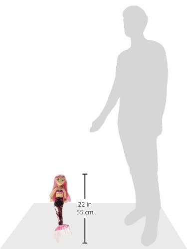 Aurora® Enchanting Sea Sparkles™ Sequin Sparkles™ Ava Stuffed Doll - Imaginative Play - Magical Companions - Pink 18 Inches