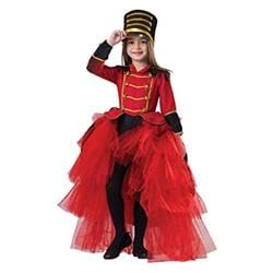 Toy Solider Dress For Girls, Red - Toddler 4