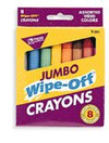 Trend Enterprises Inc Wipe-Off Crayons Jumbo 8/PK