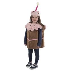 1002-T4-S Cake Slice Girls Costume - Toddler 4 & Small - Age Group 4-6 Years