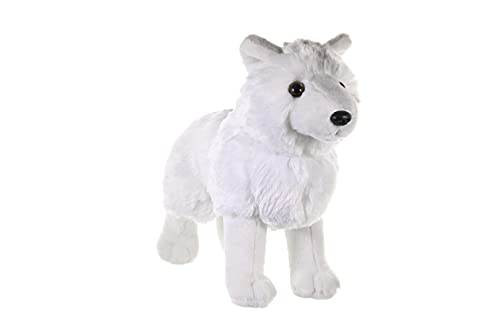 WILD REPUBLIC Arctic Wolf Plush Stuffed Animal, 12" Cuddlekins, Multi Polyester Toy for Kids