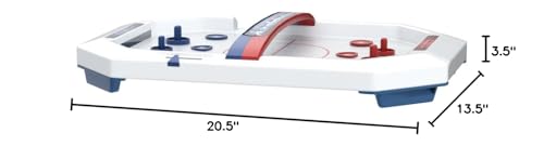 International Playthings Electronic Table-Top Air Hockey - Fast-Paced Sports Fun In An Easily Portable Battery-Operated Rink For Ages 5 And Up (P25118)
