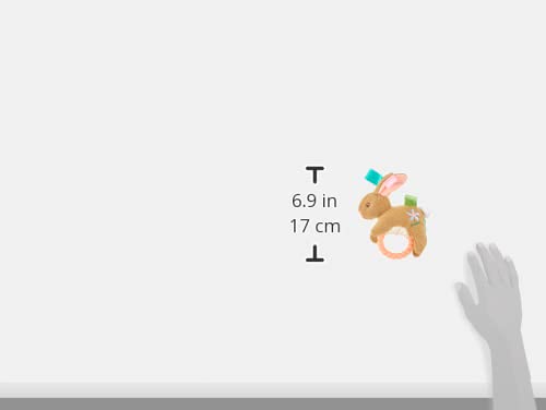 Taggies Teether Baby Rattle, 6', Harmony Bunny
