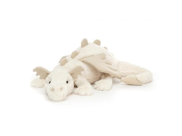 Jellycat Snow Dragon Stuffed Animal, Huge 26 Inches | Mythical Plush Toy | Classic Children'S Gift