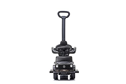 Best Ride On Cars Mercedes G-Wagon 3 In 1 Push Car, Black, Large