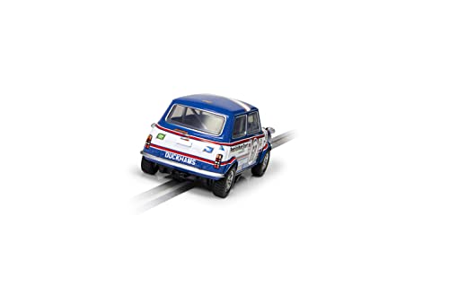 Scalextric Mini 1275Gt - Patrick Motorsport - Richard Longman 1979. Classic Touring., Blue/White