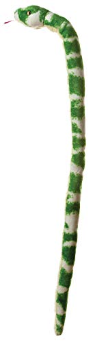 Aurora® Realistic Snake Emerald Tree Boa Stuffed Animal - Lifelike - Versatile Fun - Green 50 Inches