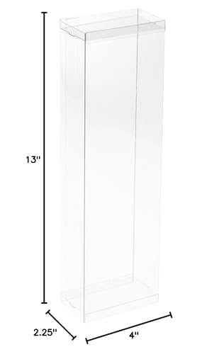 Dollsafe Clear Folding Display Box For 11-12.5 Inch Dolls And Action Figures, 4'' W X 2.25'' D X 13'' H