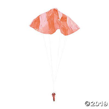 Mini Christmas Holiday Character Paratroopers - Toys - 48 Pieces - Santa, Reindeer, Penguins And More