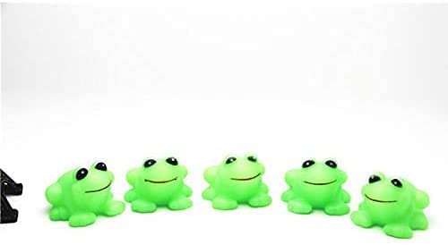 Truegood 12Pcs Frogs Baby Bath Tub Bathing Rubber Squeaky Toys Toy Frog