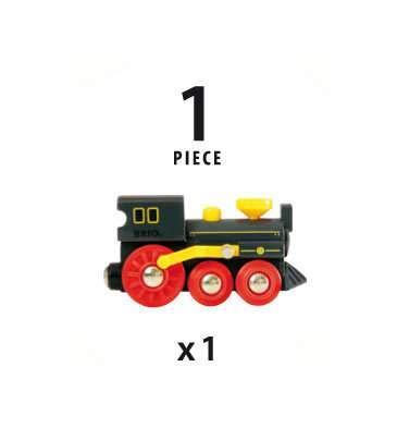 Brio Old Steam Engine - Authentic Piston Action Toy | Ideal For Imaginative Play | Fully Compatible Wooden Railway Sets | Perfect For Ages 3+
