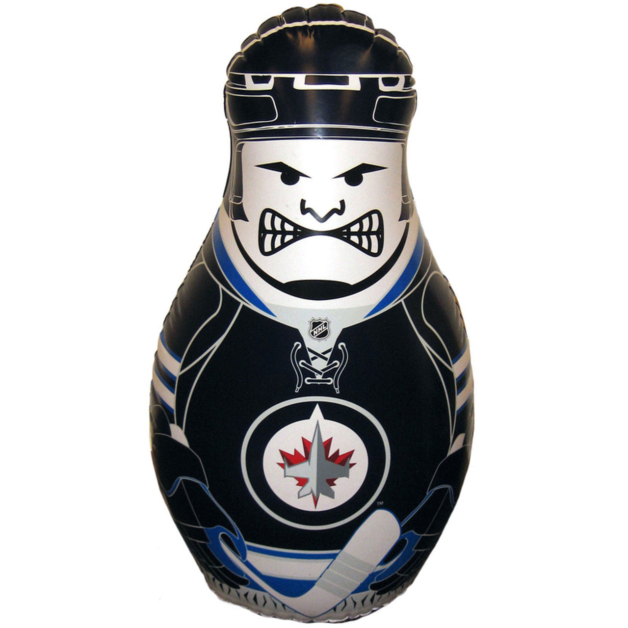 Fremont Die Nhl Winnipeg Jets Bop Bag Inflatable Checking Buddy Punching Bag, Standard: 40' Tall, Team Colors