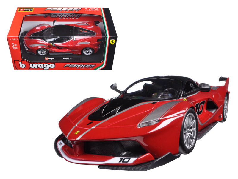Ferrari Racing Fxx-K #10 Red 1/24 Diecast Model Car By Bburago