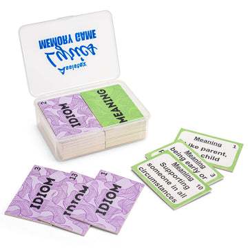 Assistex 2 in 1 Matching Card Memory Games for Seniors – Lyric and Idiom Matching Card Games for memory loss Dementia Activities for Seniors – Alzheimer's Activities