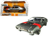 1972 Plymouth Gtx 440 Metallic Gray With Red Stripe ''Bigtime Muscle'' 1/24 Diecast Model Car By Jada