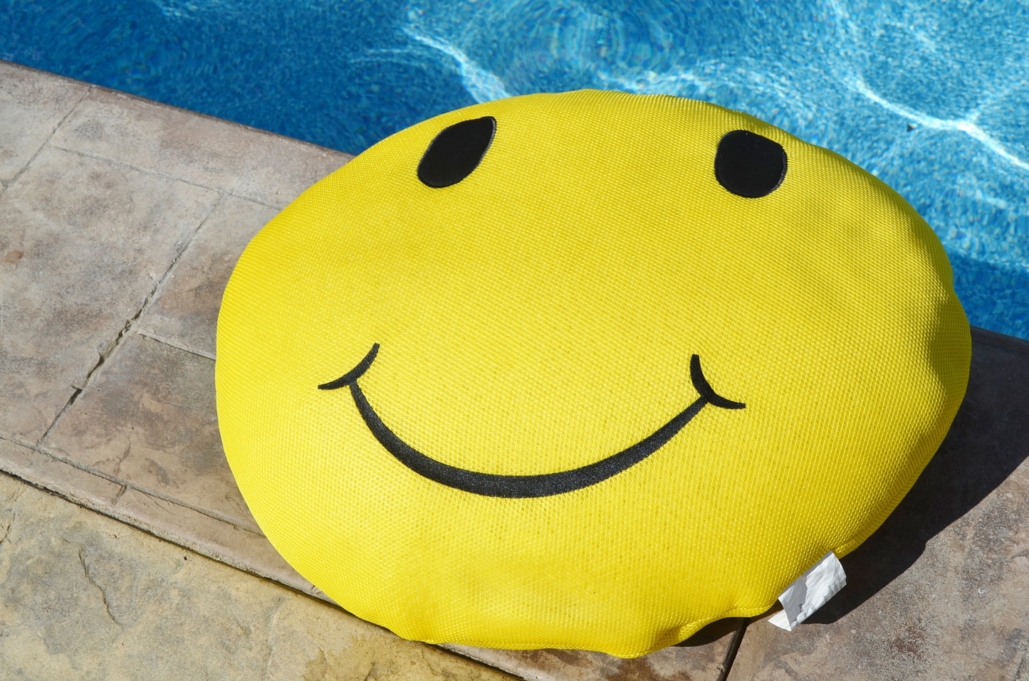 Main Access - Smiley Face - Seaside Rider Swimming Pool Float Raft For Teens, Adults