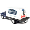 1957 Chevrolet Box Truck Dark Blue with White Top ''BFGoodrich'' 1/87 (HO) Scale Model by Classic Metal Works