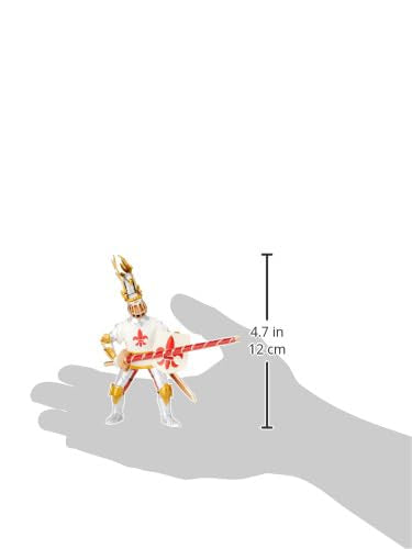 Papo -Hand-Painted - Figurine -Medieval-Fantasy -White Knight Fleur De Lys -39790 - Collectible - For Children - Suitable For Boys And Girls - From 3 Years Old