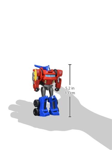 Transformers Bumblebee Cyberverse Adventures Warrior Class Optimus Prime Action Figure Toy, Repeatable Attack Move, Ages 6 And Up, 5.4-Inch