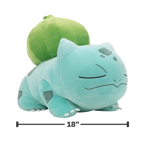 Pokemon Bulbasaur Sleeping Plush - 18-Inch Premium Plush In Sleeping Pose
