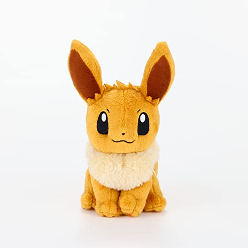 Sanei Pokemon All Star Series Eevee Stuffed Plush, 8', Brown (Pp07)
