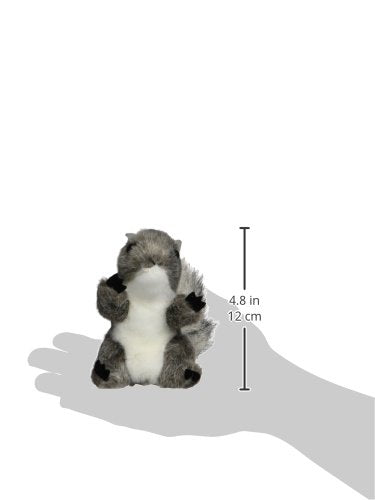 Folkmanis Mini Gray Squirrel Finger Puppet - Plush, One Size, Model 2648
