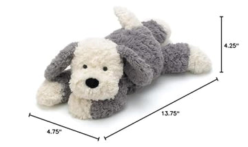 Jellycat Tumblie Sheep Dog Plush Toy, 14" Grey Stuffed Animal, Children's Gift
