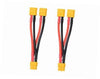 FLY RC 2pcs XT60 Parallel Battery Connector Cable Extension Y Splitter for DJI Phantom RC Mode Helicopter Quadcopter