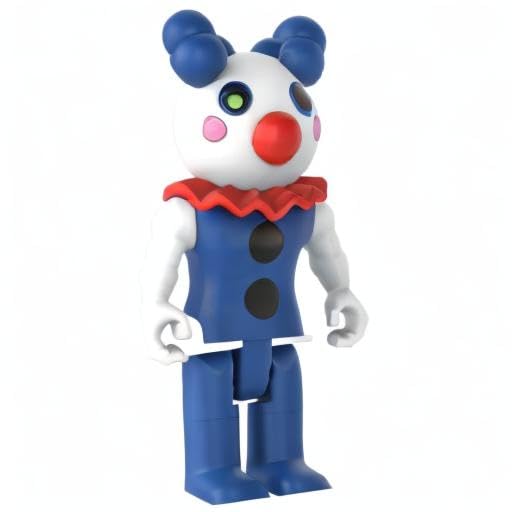 PIGGY Clowny Action Figure - 3.5" Buildable Toy, Plastic, Series 1 Collectible