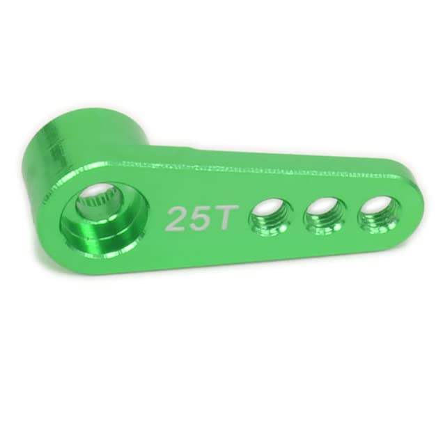 Aluminum 25T Steering Servo Horn Arm,RC Steering Servo Arm Horn for RC 1:8 1:10 Model Car/Boat Futaba HSP HPI Wltoys Himoto Redc