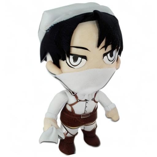 Ge Animation Great Eastern Attack On Titan Cleaning Levi Ackerman Stuffed Plush, 8.5'