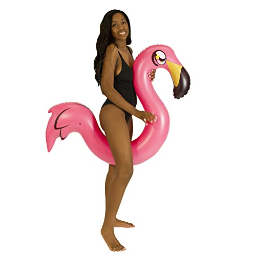 Poolcandy Inflatable Animal Pink Swim Noodle Miami Flamingo