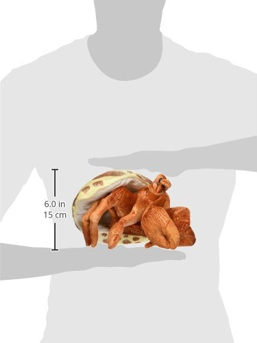 Folkmanis Hermit Crab Hand Puppet, Orange; Cream; Brown, 1 Ea