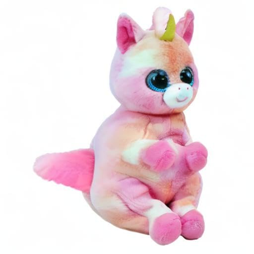 Ty Beanie Babies Unicorn Skylar - 15cm Pink Plush Toy, Model 2009125