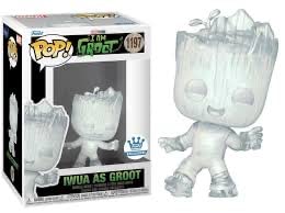 Funko Pop! I Am Groot 1197 Vinyl Figure - Groot Exclusive with Protector, Model FAC04667022350