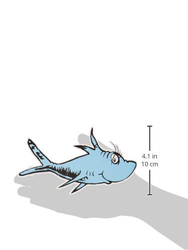Eureka Back To School Dr. Seuss One Fish, Two Fish Paper Cut Out Classroom Decorations, 36 Pc, 5.5'' W X 5.5'' H