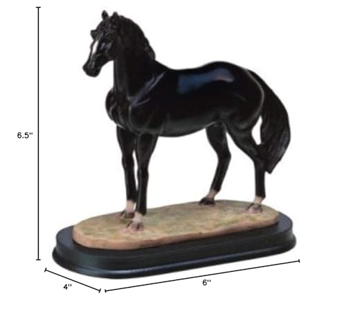 George S. Chen Imports Ss-G-11405 Horses Collection Black Horse Figurine Decoration Decor Collectible